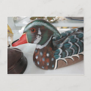 Decorative Wood Duck Postcard