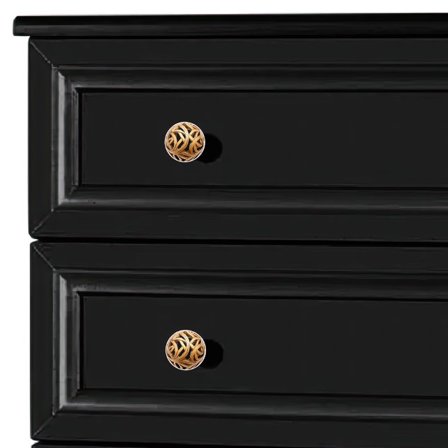 Decorative Wooden Scrollwork Orb Ceramic Knob (Creator Uploaded)