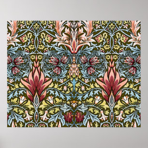 Decorator Floral Wallpaper Pattern Vintage Chic Poster