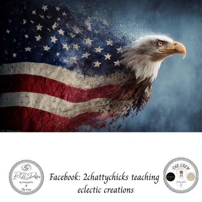 Decoupage 250th American Eagle Facing Left Tissue Paper (Creator Uploaded)