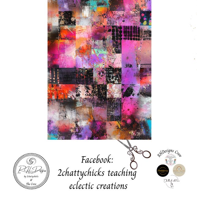 Decoupage Abstract Artwork Grids Textures Patterns Tissue Paper (Creator Uploaded)