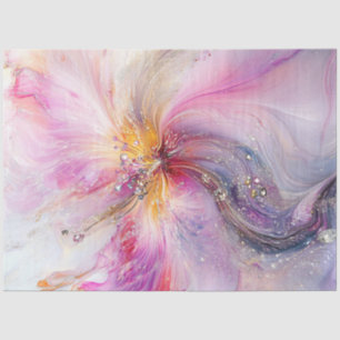 Decoupage Abstract Swirling Pastel Flower Pastels  Tissue Paper