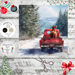 Decoupage All Cows Come Home-Homebound Highland Tissue Paper