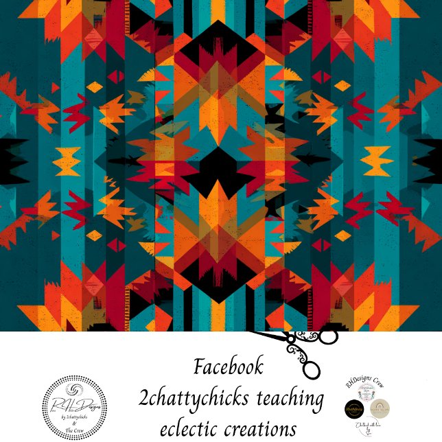 Decoupage American Indian Symmetrical Tapestry Art Tissue Paper (Creator Uploaded)