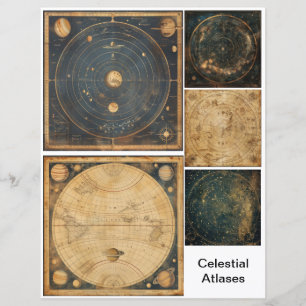Decoupage Art Celestial Atlases