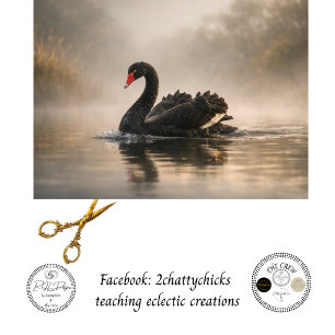 Decoupage Austrailian Black Swan At Dawn Wildlife Tissue Paper