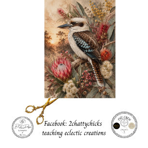 Decoupage Australian Kookaburra Native Bird Tissue Paper