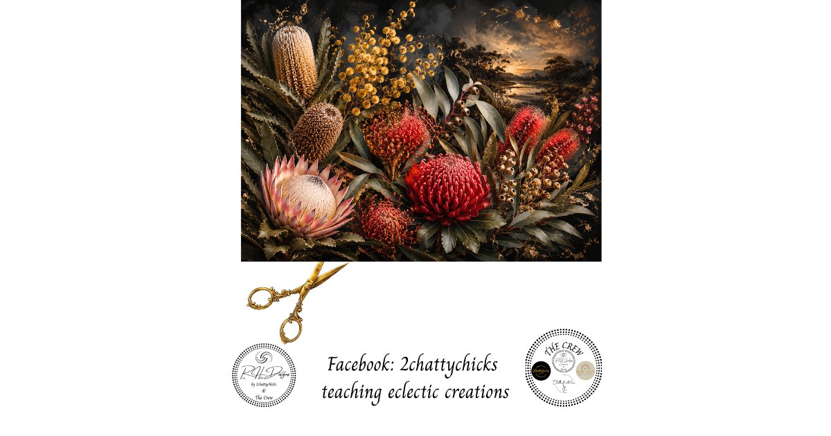 Decoupage Australian Native Flower Decor Tissue Paper | Zazzle