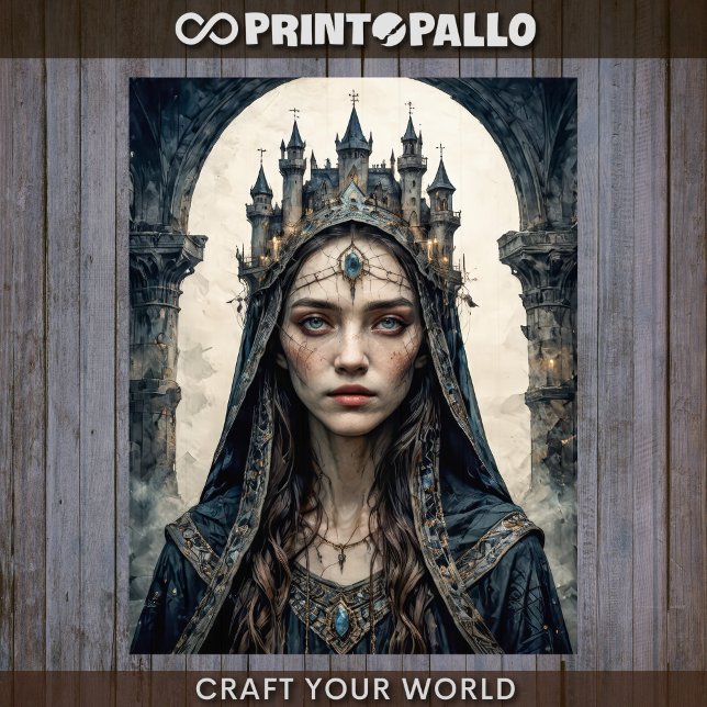 Decoupage - Black Castle Queen -  Tissue Paper (Creator Uploaded)