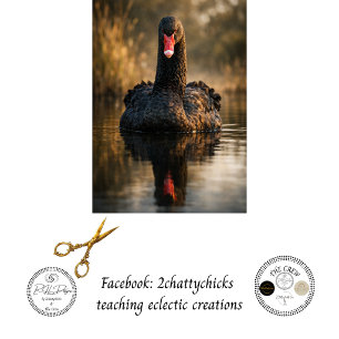 Decoupage Black Swan of Australia Tissue Paper