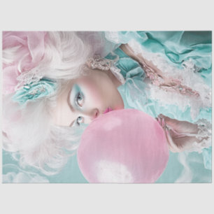 Decoupage Blowing Bubbles on Hot Days of Summer Tissue Paper