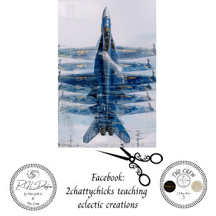 Decoupage Blue Angels Jet Motion Photo Tissue Paper
