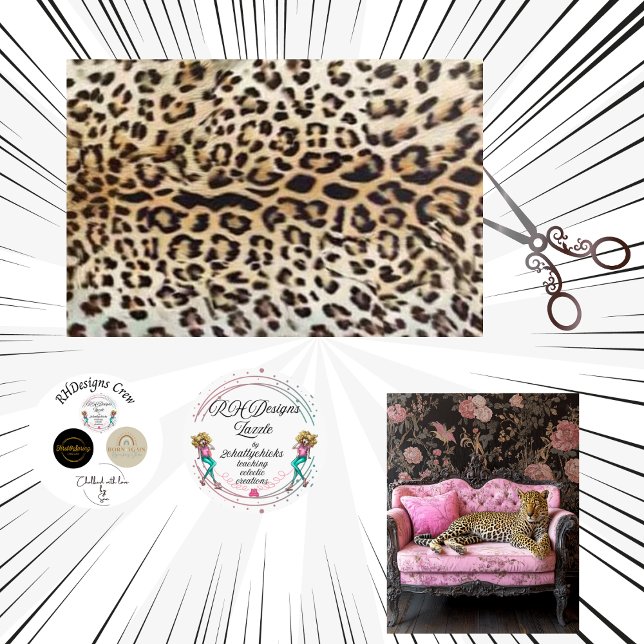 Decoupage Bold Leopard Print Background  Tissue Paper (Creator Uploaded)