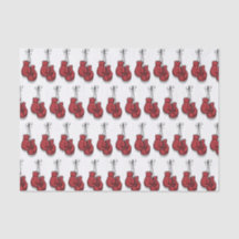 Decoupage Boxing Birthday Red Gloves