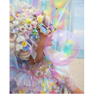 Decoupage Bubblegum Summer Art with Retro Vibes Tissue Paper