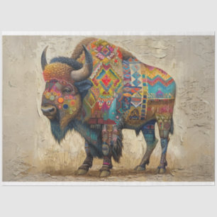 Decoupage Buffalo Spirit of the Plains Tissue Paper