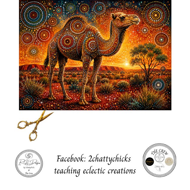 Decoupage Came Aboriginal Inspired Art   Tissue Paper (Creator Uploaded)