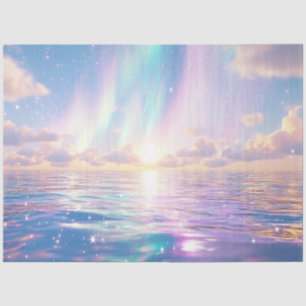 Decoupage Captivating Earthly Scene Cosmic Rays Tissue Paper