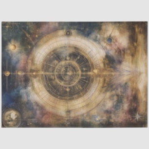 Decoupage Celestial Map Astrological Chart Tissue Paper
