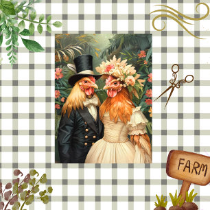 Decoupage Chicks Married Tropical Paridise Tissue Paper