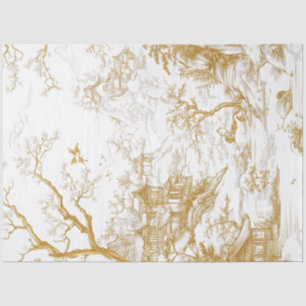 Decoupage Chinese Landscape Scene Tissue Paper