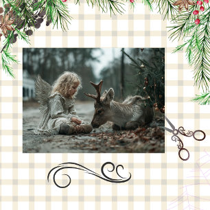 Decoupage Christmas Angel Country Road Tissue Paper