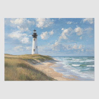 Decoupage Coastal Scene Beach Light House Tissue Paper