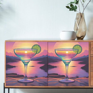 Decoupage Colourful Sunset Margarita Tissue Paper