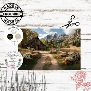 Decoupage Country Side England Autumn Scenery Tissue Paper