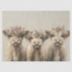 Decoupage Countryside Highland Calves Floral Crown