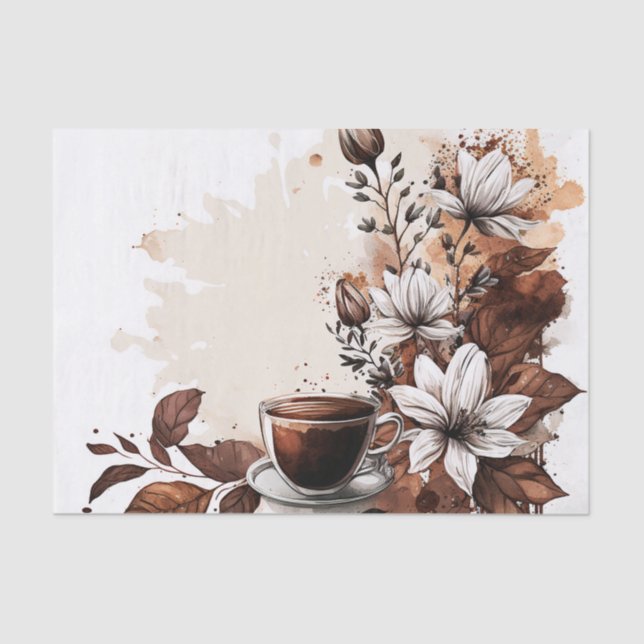 Decoupage crafters coffee lovers  tissue paper (Front)