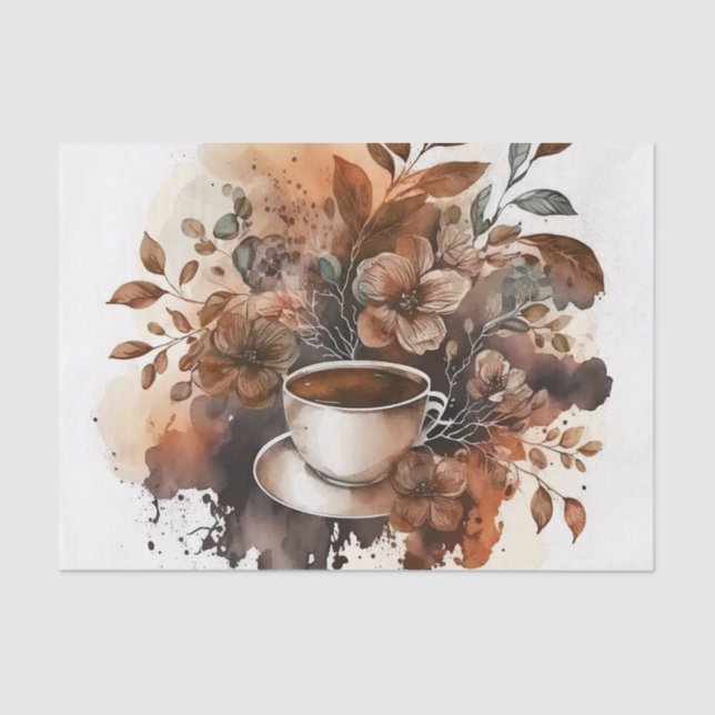 Decoupage crafters coffee lovers  tissue paper (Front)