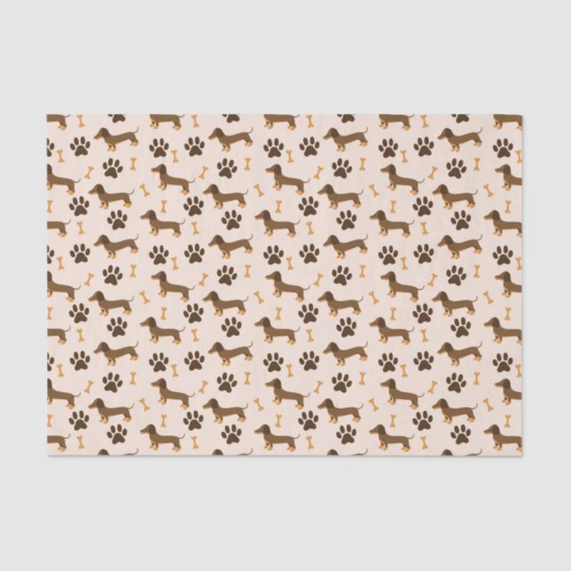 Decoupage Dachshund Dog Pet Animal Tissue Paper (Front)