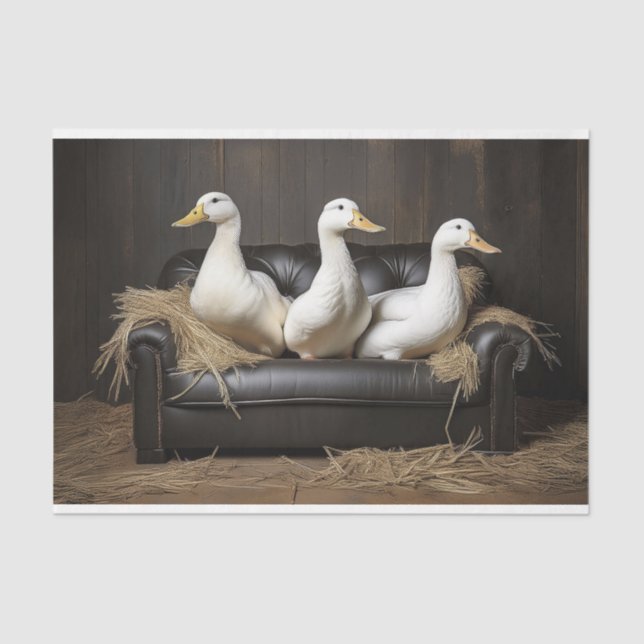 Decoupage Ducks Tissue Paper (Front)