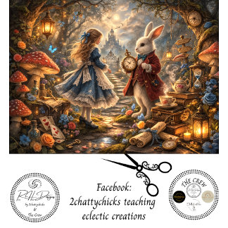 Decoupage Enchanted Woodland Girl & Rabbit  Tissue Paper