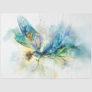 Decoupage Fantasy Watercolor Fairy  Tissue Paper