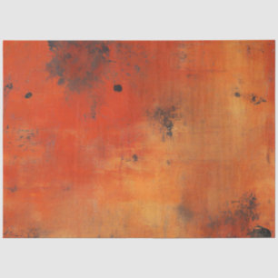 Decoupage Faux Burnt Orange Black Western Theme Tissue Paper