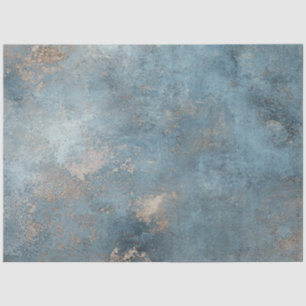 Decoupage Faux Finish Blue Mist Patina  Tissue Paper