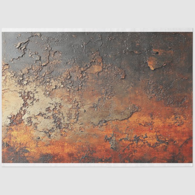 Decoupage Faux Finish Patina Copper  Tissue Paper (Front)