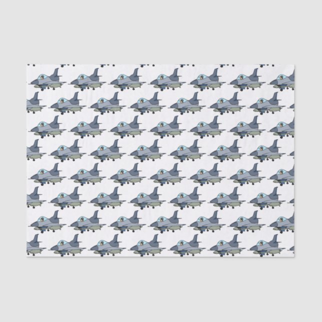 Decoupage Fighter Jet Military Tissue Paper (Front)