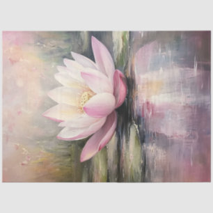 Decoupage Floating Lotus Water Surface  Tissue Paper