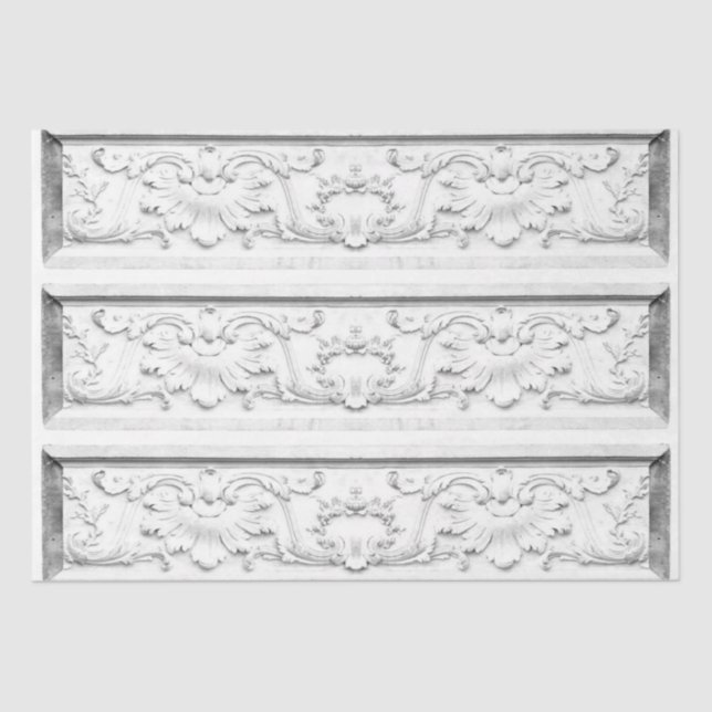 Decoupage French Frieze Palmette Scroll Furniture  Tissue Paper (Front)