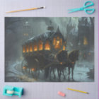 Decoupage Funeral Carriage at Gothic Manor