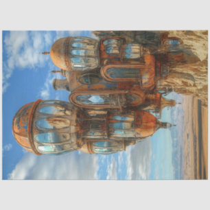 Decoupage Futuristic Industrial Bulbous Pods Tissue Paper