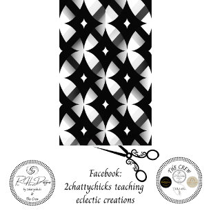 Decoupage Geometric Black White Abstract Pattern  Tissue Paper