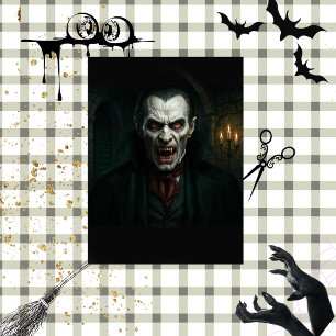 Decoupage Gothic Vampire Art Tissue Paper