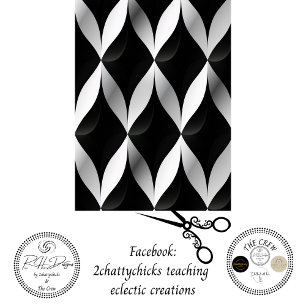 Decoupage Grayscale Geometric Patterns Diamond Tissue Paper