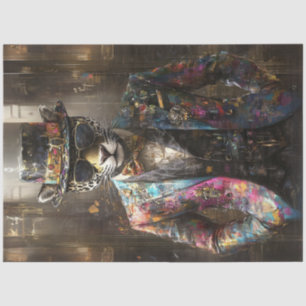 Decoupage Handsome Leopard Fashion Show  Tissue Paper