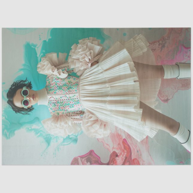 Decoupage High Fashion Design  Tissue Paper (Front)