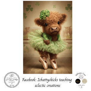Decoupage Highland St. Patrick Ballerina  Tissue Paper